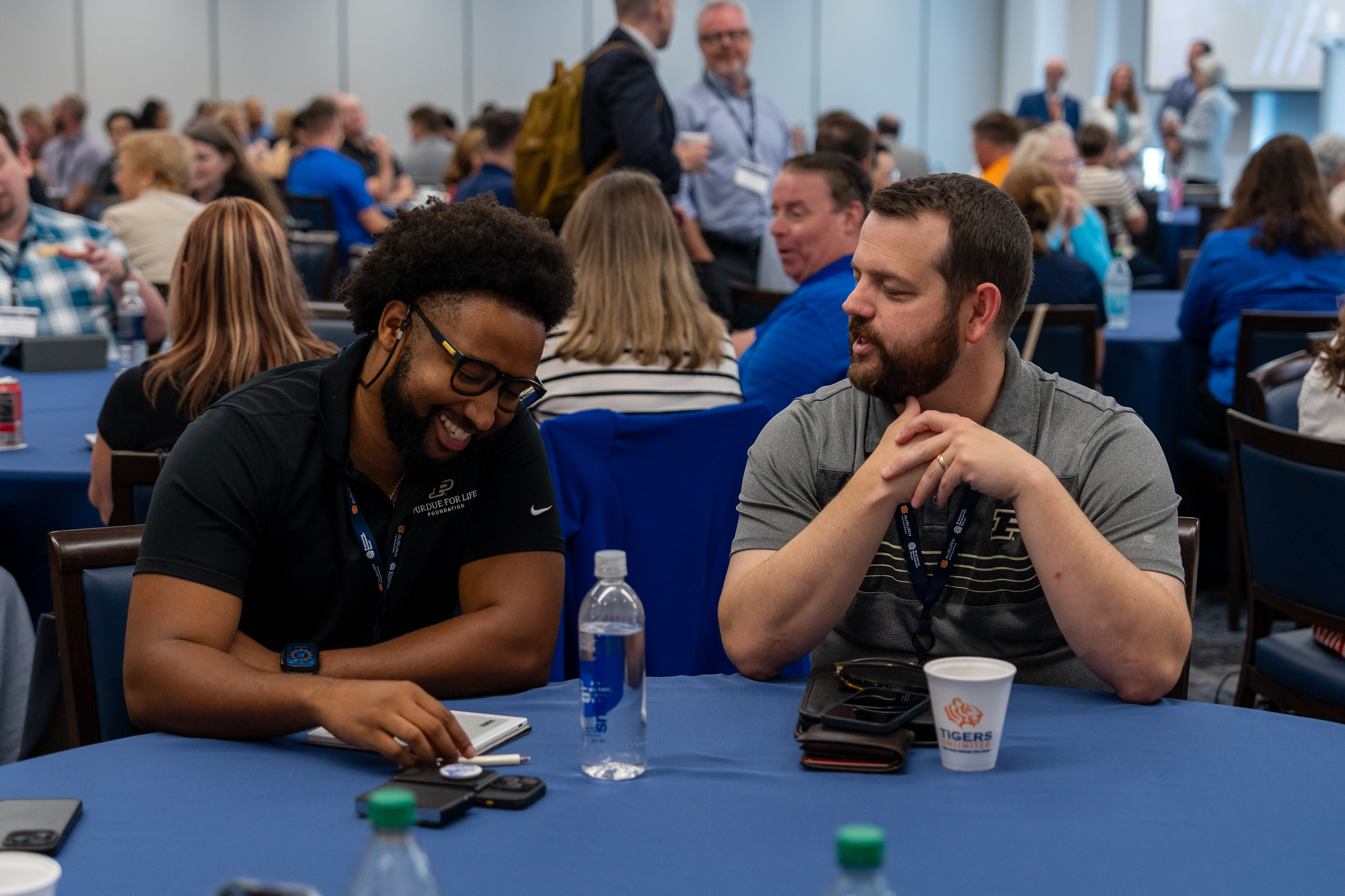 EDF conference attendees networking